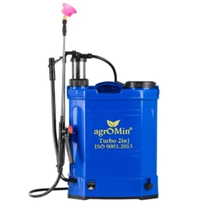 Turbo 2-in-1 Battery & Manual Agriculture Sprayer Pump - (16L Tank), Knapsack Sprayer for Agriculture, Gardening & Sanitizing | 12Vx8AH Battery | Includes Videos & Guides - with 1 Month Warranty
