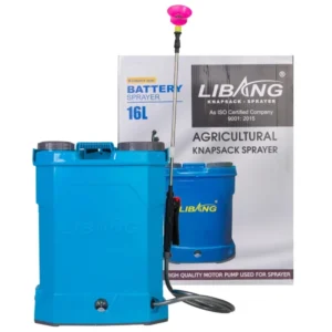 Libang Battery Sprayer with 16 litres Tank Capacity - Spray Pump for Agriculture, Gardening, Sanitizing - Spray Machine with 12 Volts x 8 Ampere Battery - with 1 Month Warranty